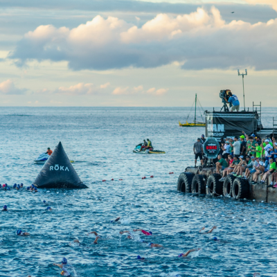 ROKA buoy at the IRONMAN World Championship swim in Kona