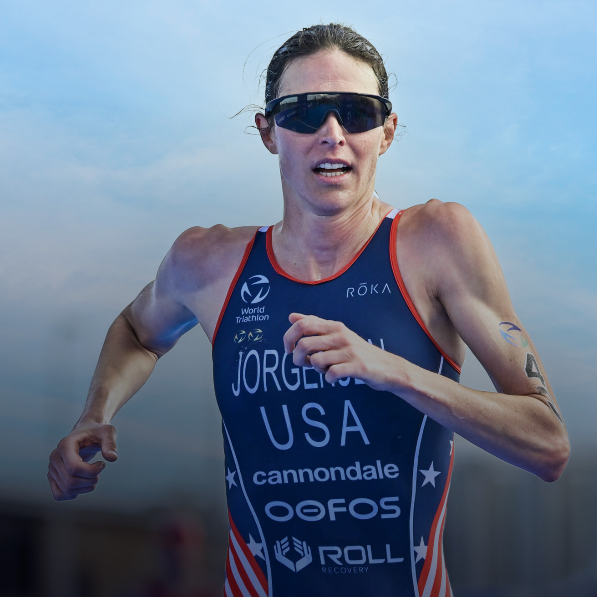 Olympic champion triathlete Gwen Jorgensen runs for gold