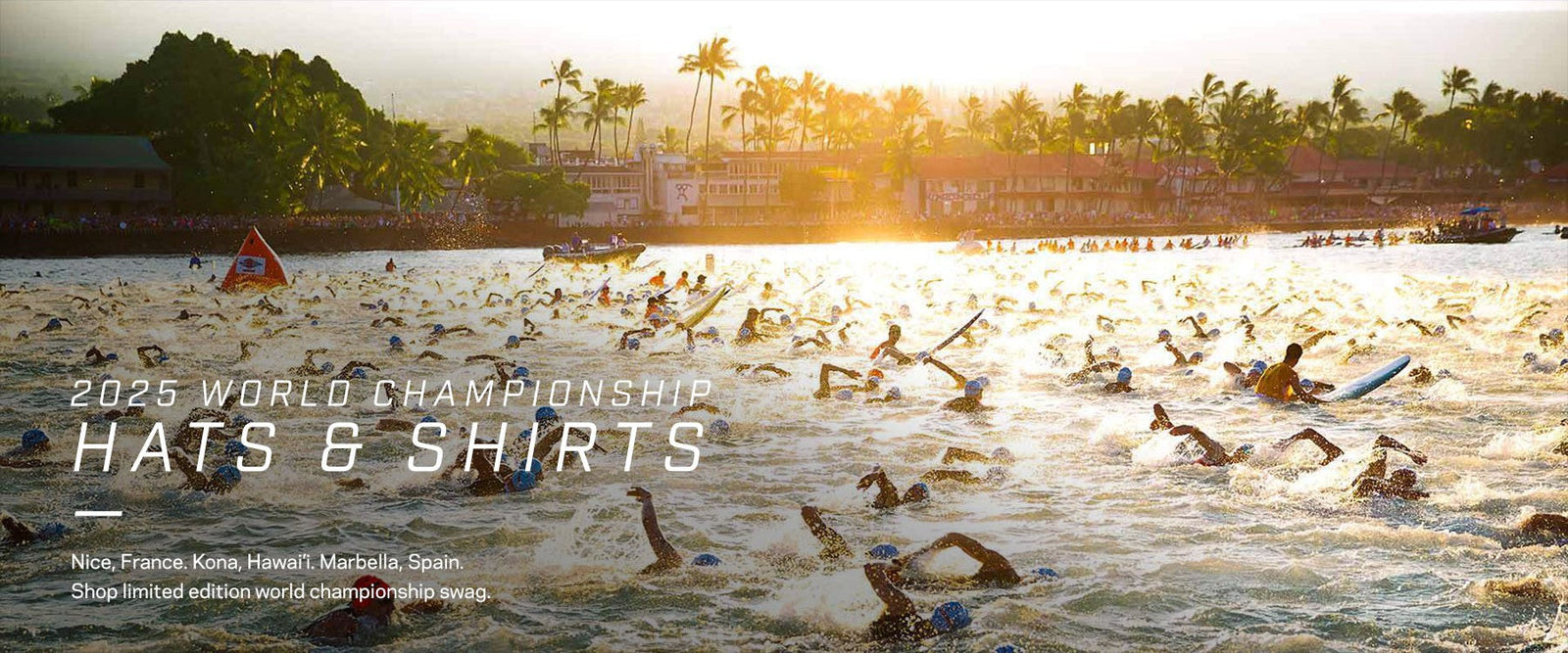 2025 Triathlon World Championships Swag - Nice, France; Kona, Hawaii; Marbella, Spain