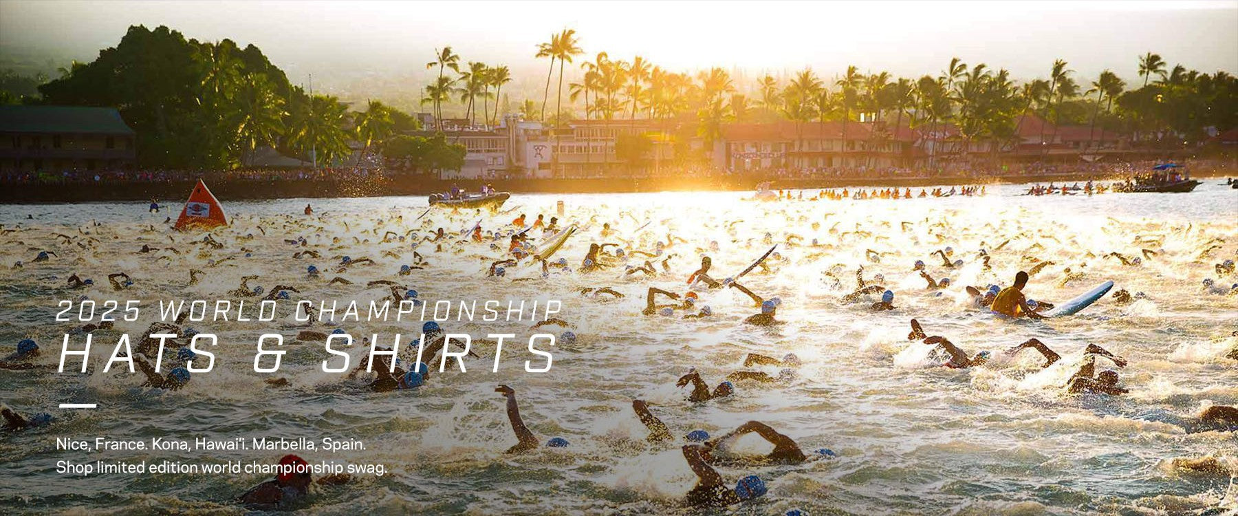 2025 Triathlon World Championships Swag - Nice, France; Kona, Hawaii; Marbella, Spain