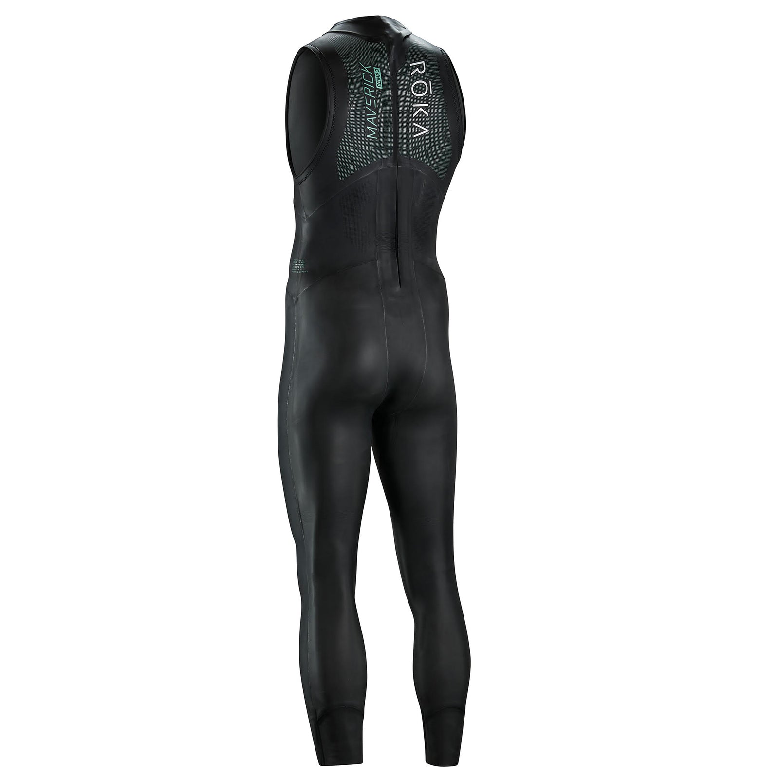 ROKA Men's Maverick Comp.3 Sleeveless - Fastest Entry-Level Sleeveless Men's Triathlon Wetsuit (3Q View)