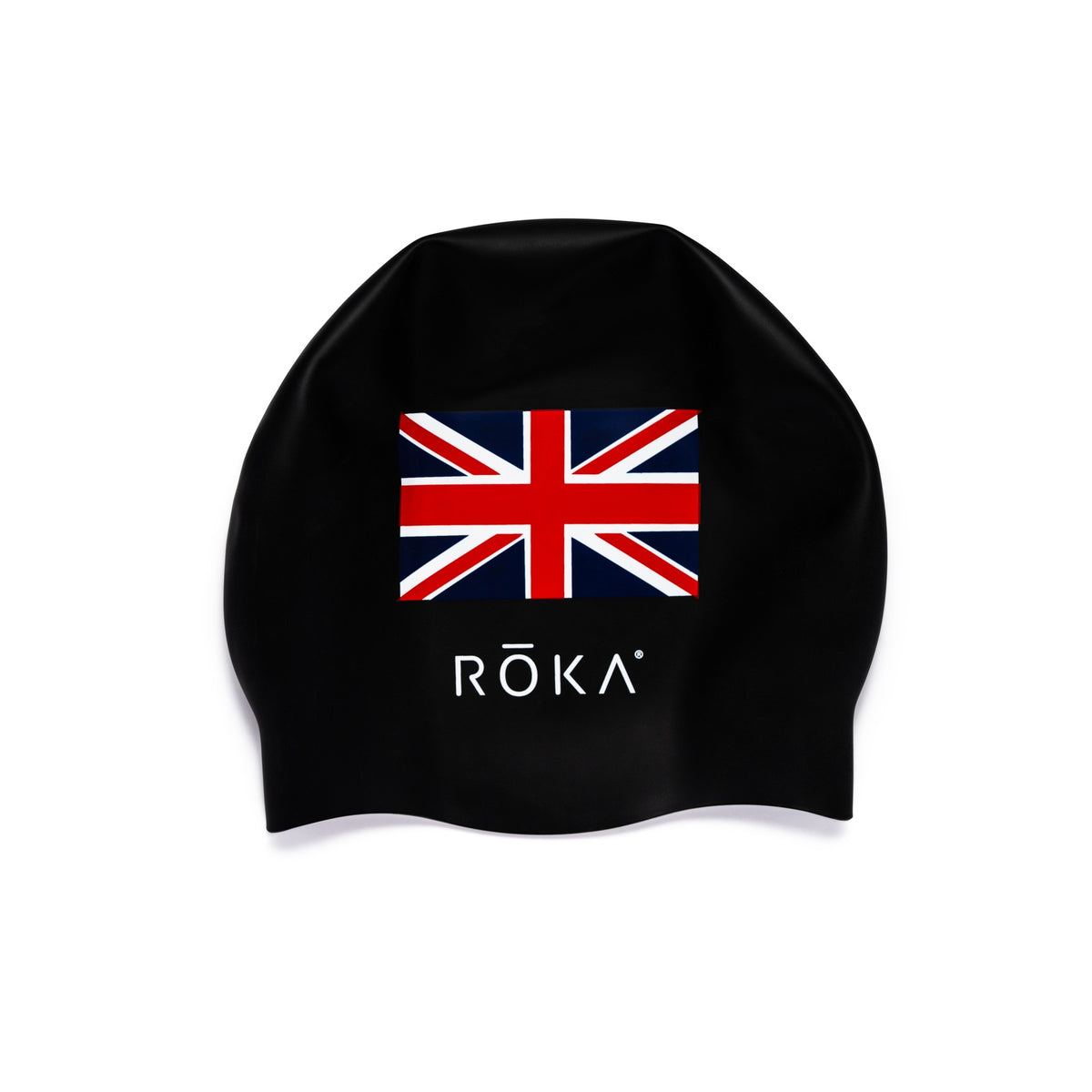 UK Silicone Swim Cap (Reversible Black/White)