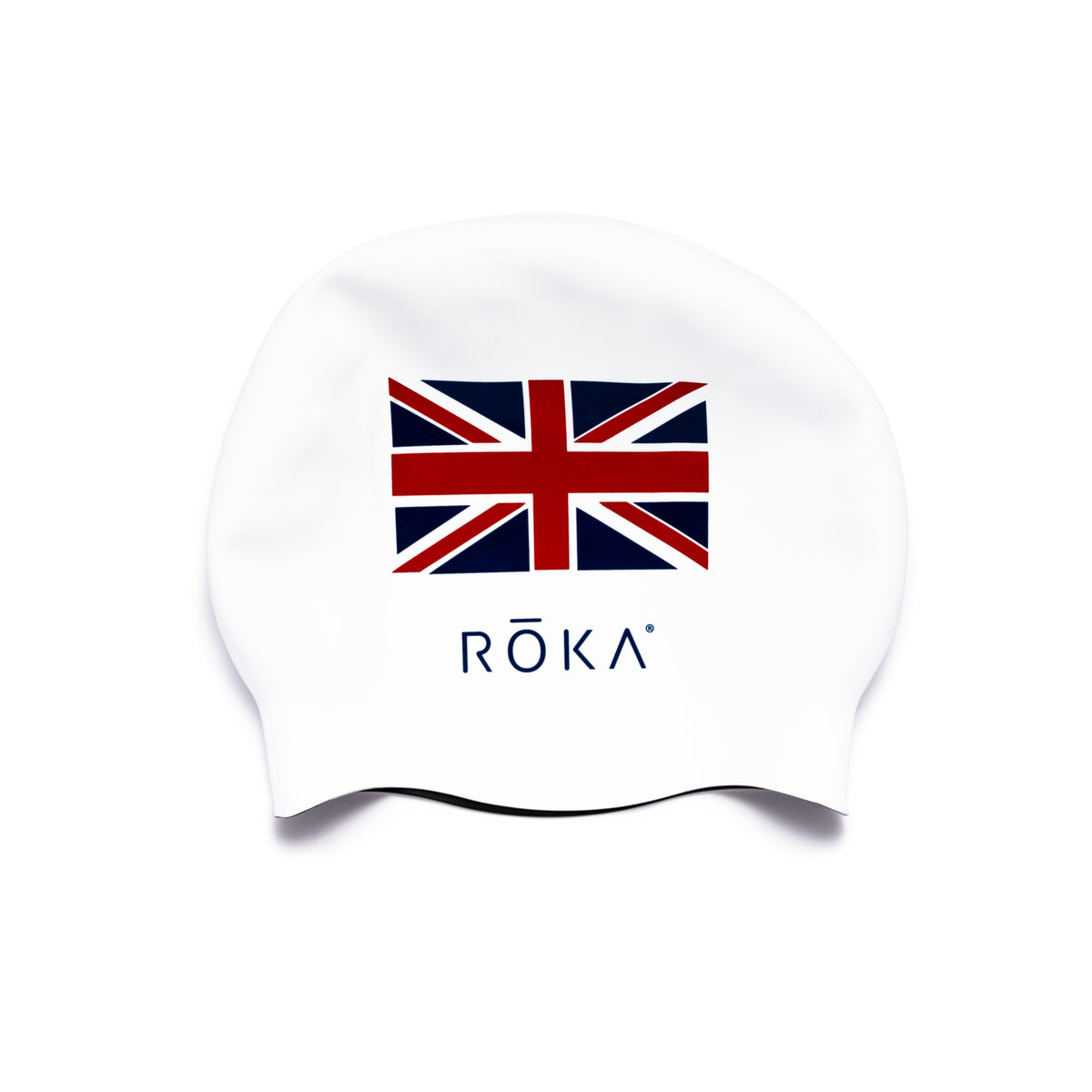 UK Silicone Swim Cap (Reversible Black/White)