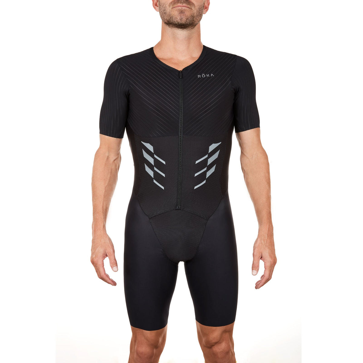 Men's Gen II Aero Short Sleeve Tri Suit - Fastest Men's Tri Suit - ROKA ...