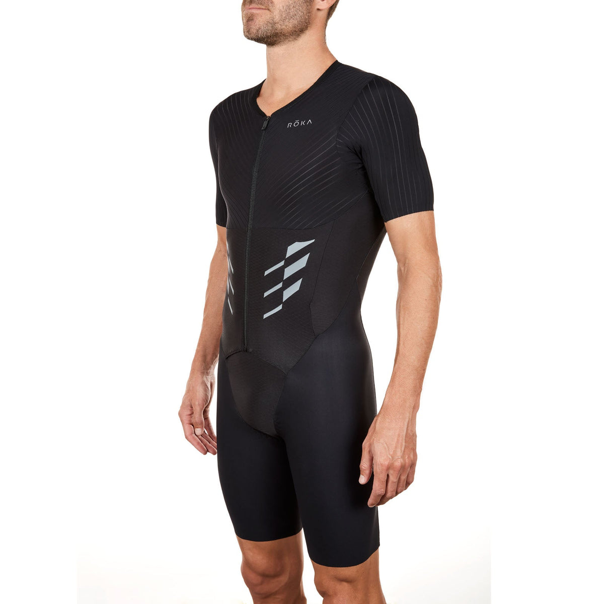 Men's Gen II Aero Short Sleeve Tri Suit - Fastest Men's Tri Suit - ROKA ...