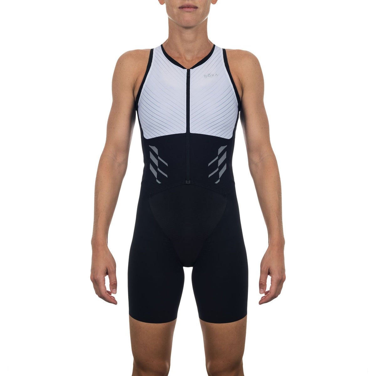 Women&#39;s Gen II Aero Elite Tri Suit - White/Black